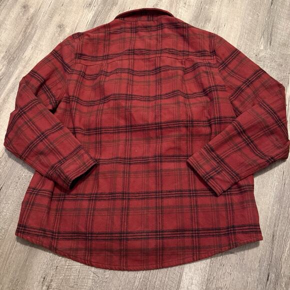 Colorado Clothing Mens XXL Shacket Red Plaid Thick Flannel Side Pockets Jacket - Picture 5 of 6